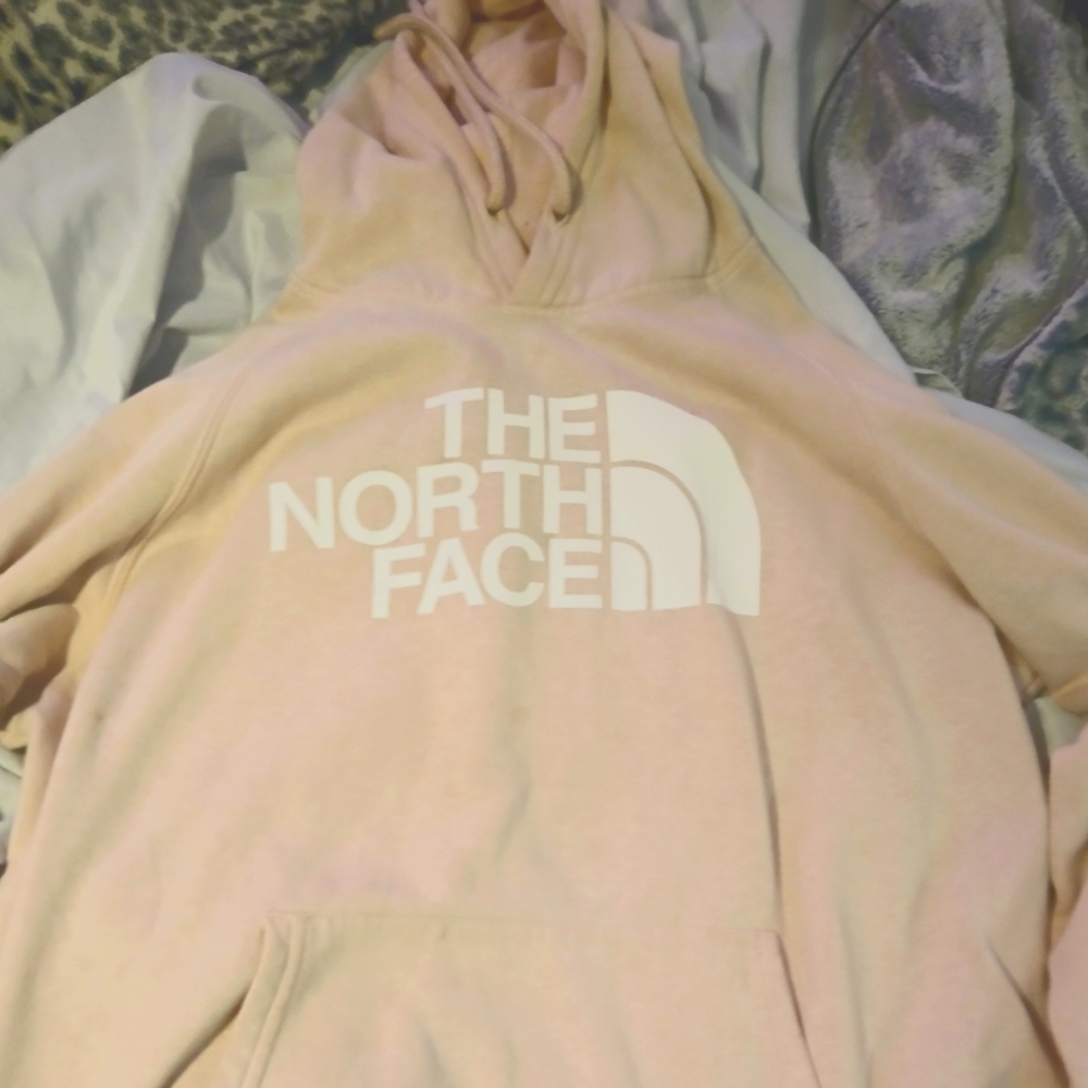 Pink North Face hoodie